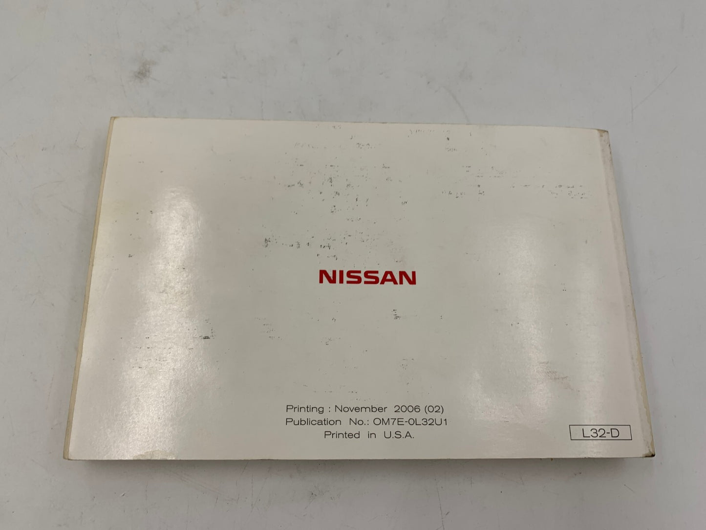 2007 Nissan Altima Owners Manual OEM B01B06006