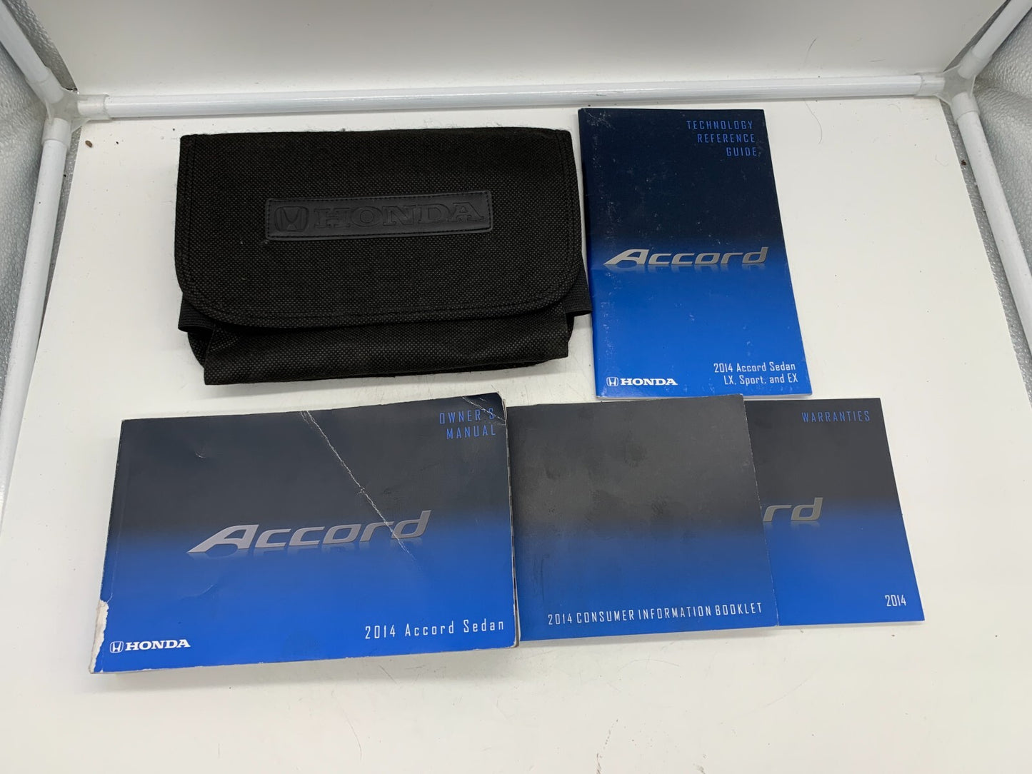 2014 Honda Accord Sedan Owners Manual Set with Case OEM B03B40079