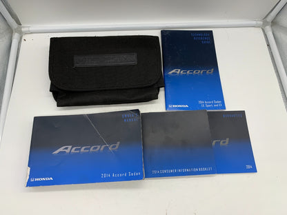 2014 Honda Accord Sedan Owners Manual Set with Case OEM B03B40079