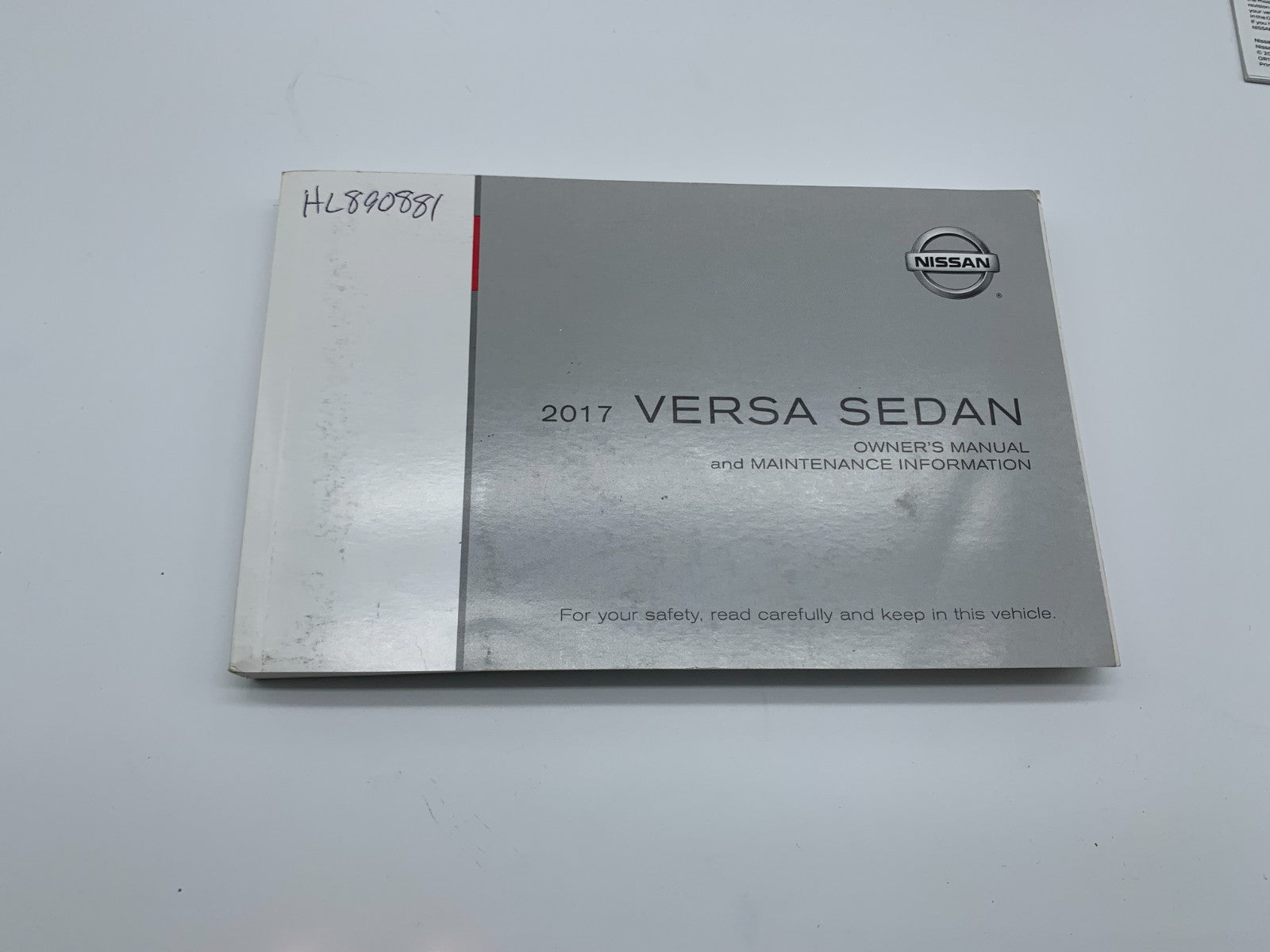 2017 Nissan Versa Sedan Owners Manual Set with Case OEM C04B40012