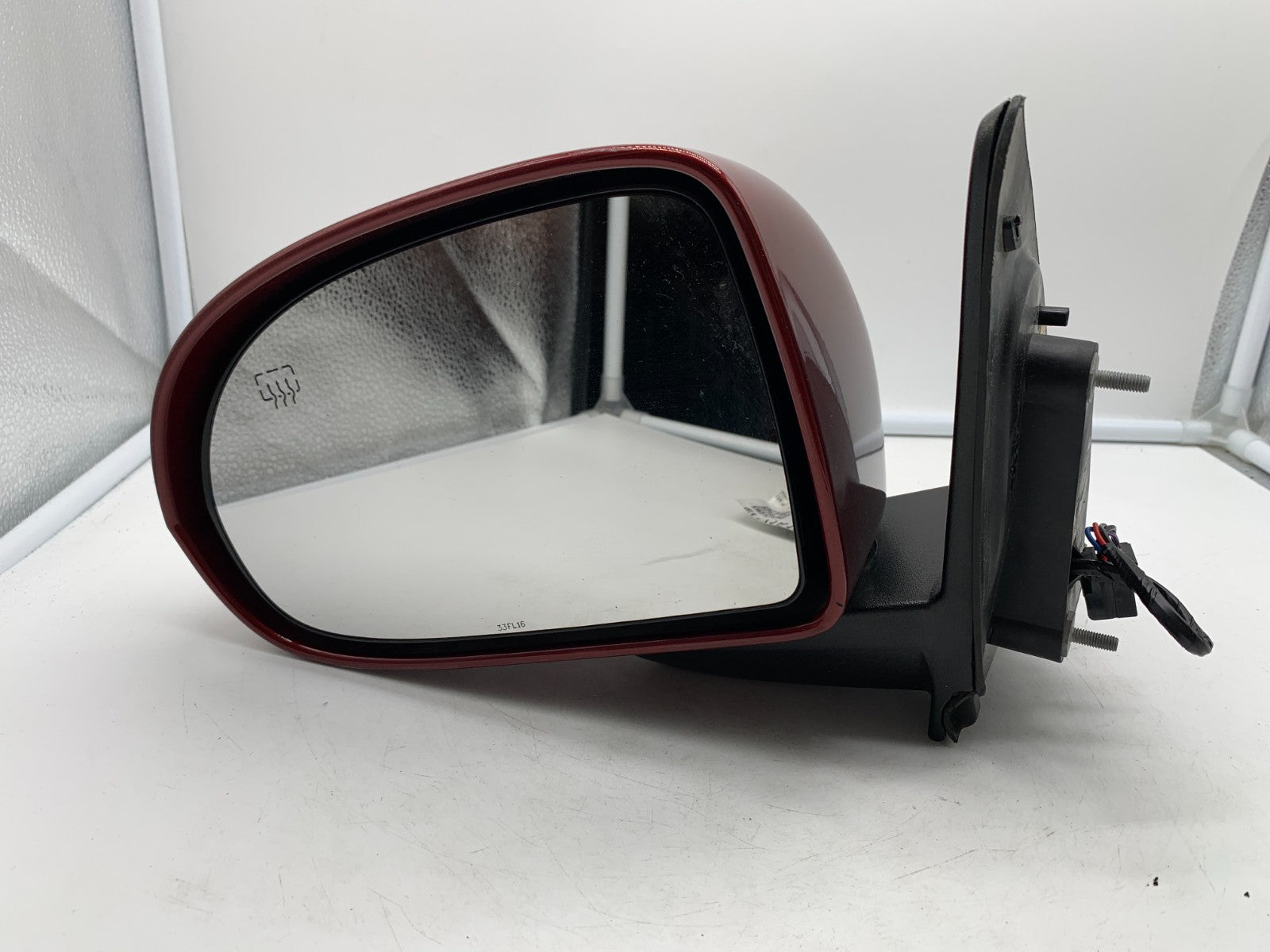 2017 Jeep Compass Driver Side View Power Door Mirror Red OEM A03B49002