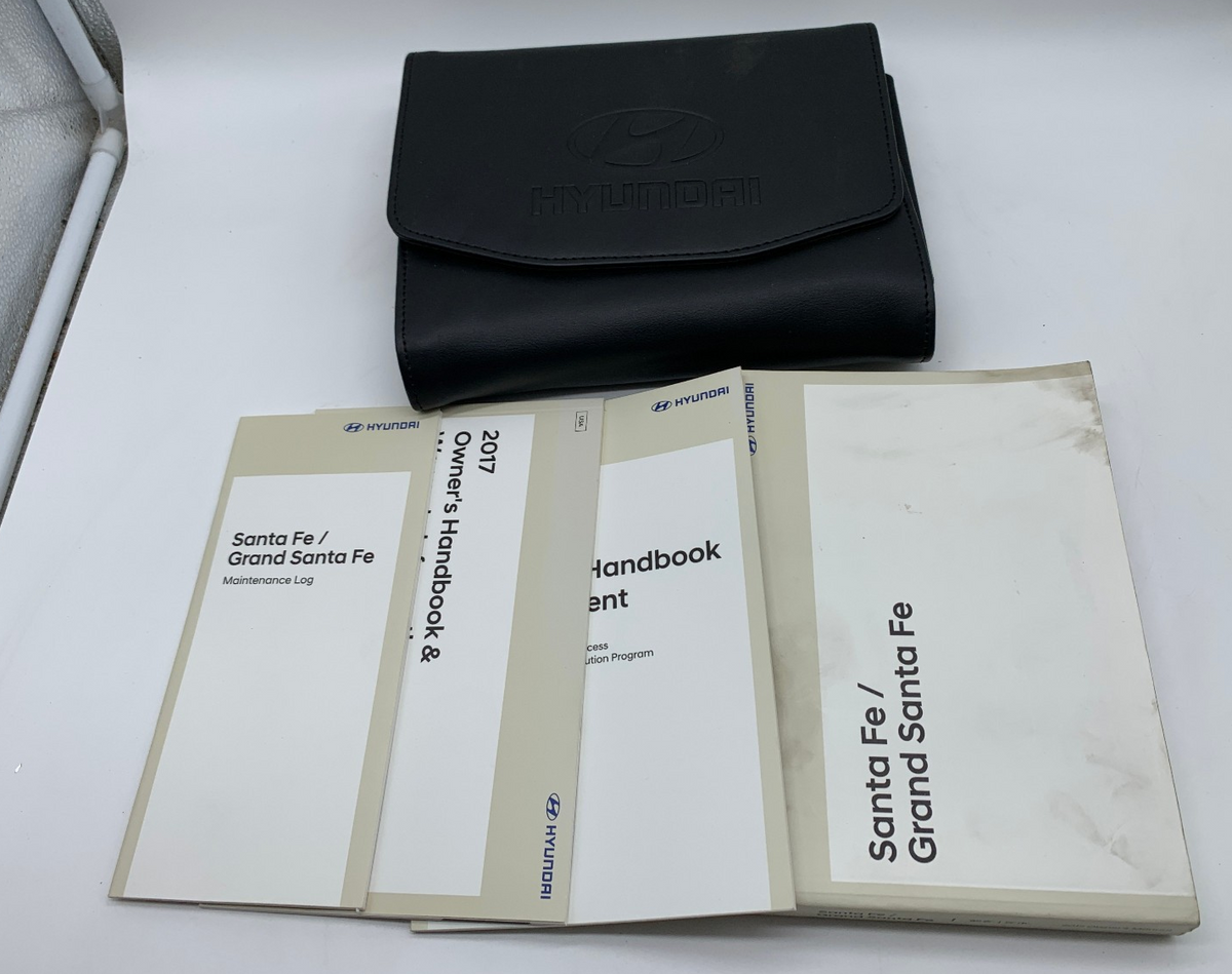 2017 Hyundai Santa Fe Grand Santa Fe Owners Manual Set with Case OEM R01B09042