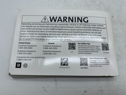 2021 Cadillac CT4 CT 4 Owners Manual Set OEM A03B37010