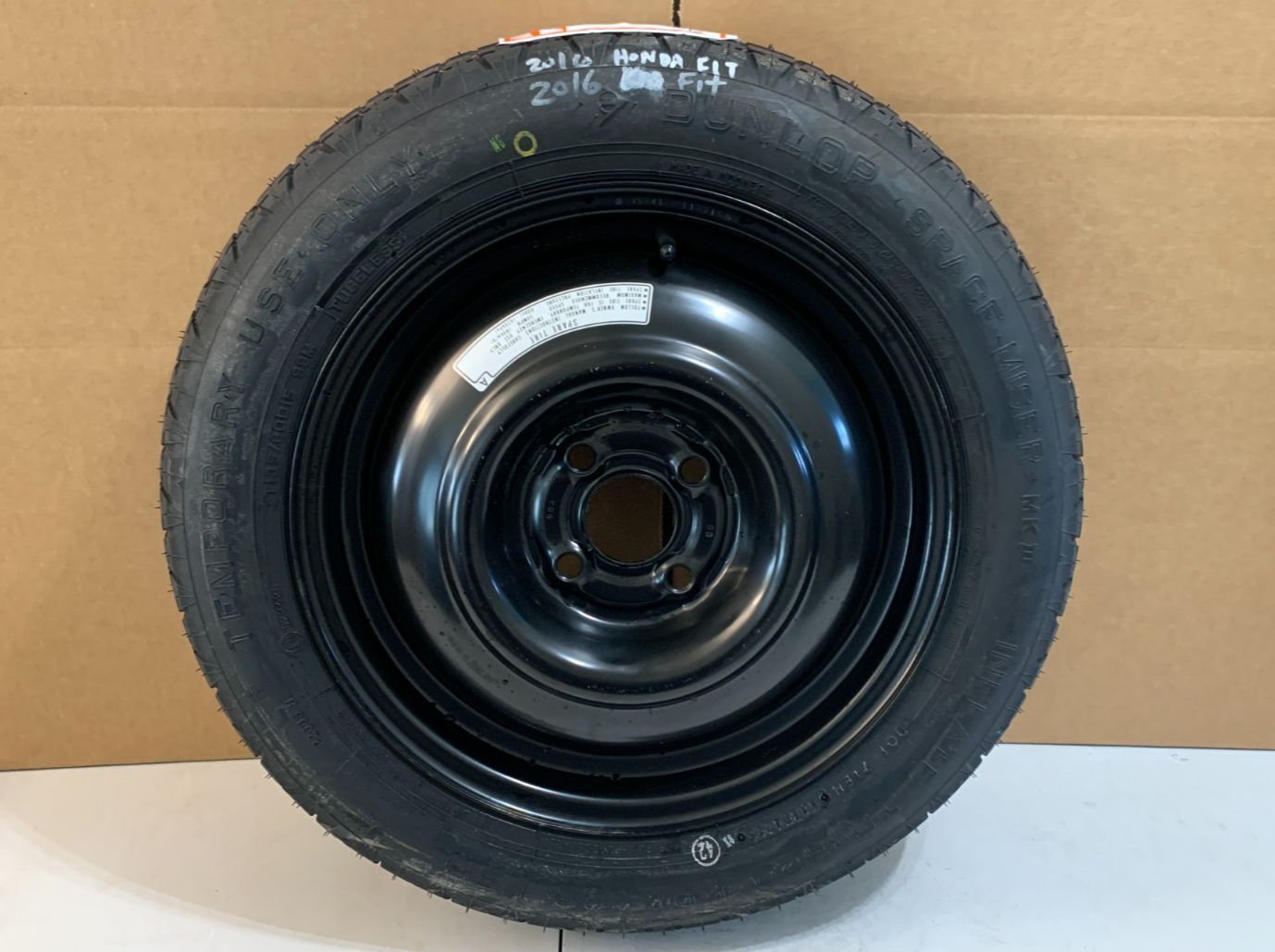 2012-2020 Honda Fit Insight 15" Spare Tire Compact Donut T135/80D15 4 lug