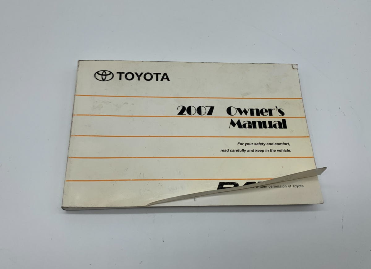 2007 Toyota RAV4 RAV 4 Owners Manual OEM A01B49005