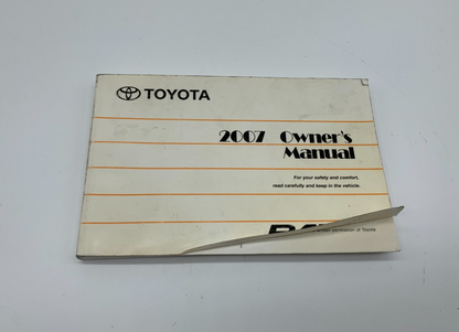 2007 Toyota RAV4 RAV 4 Owners Manual OEM A01B49005