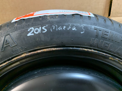 2014-2018 Mazda 3 Mazda3 16" Spare Tire T125/70D16 Compact Donut