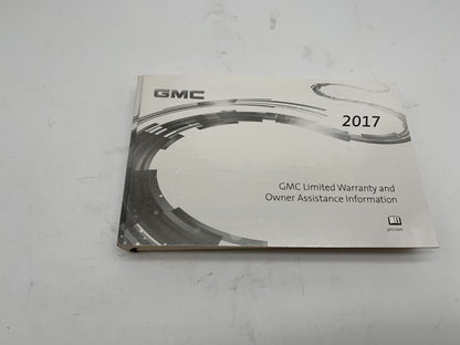 2017 GMC Acadia Owners Manual Set OEM B04B25009