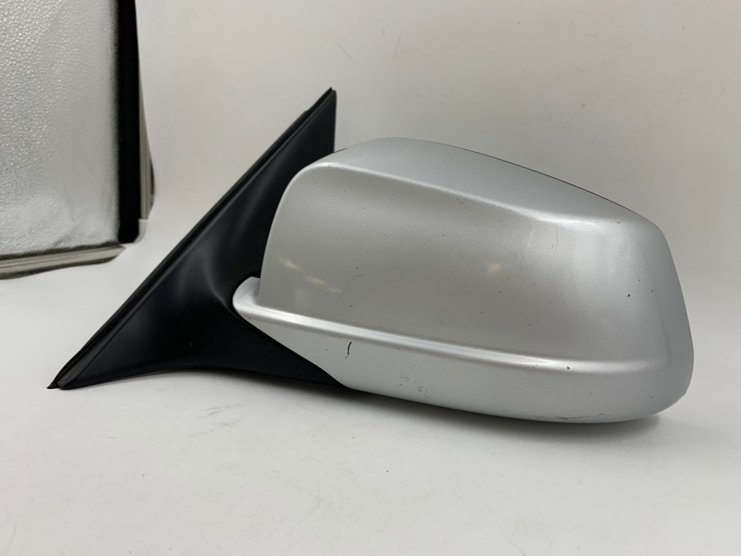 2012-2013 BMW 535i Driver Side View Power Door Mirror Silver OEM