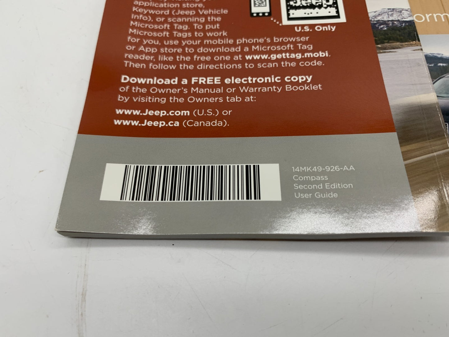 2014 Jeep Compass Owners Manual Set with Case OEM C01B08014