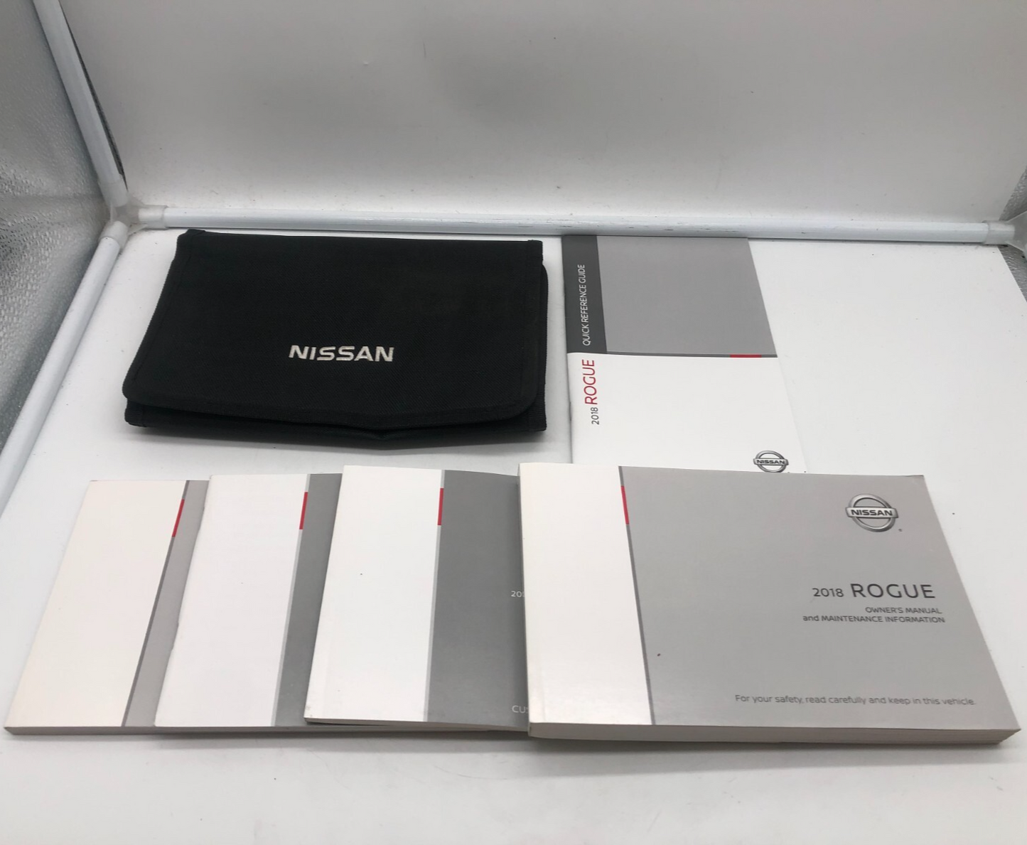 2018 Nissan Rogue Owners Manual Set with Case OEM A03B35058