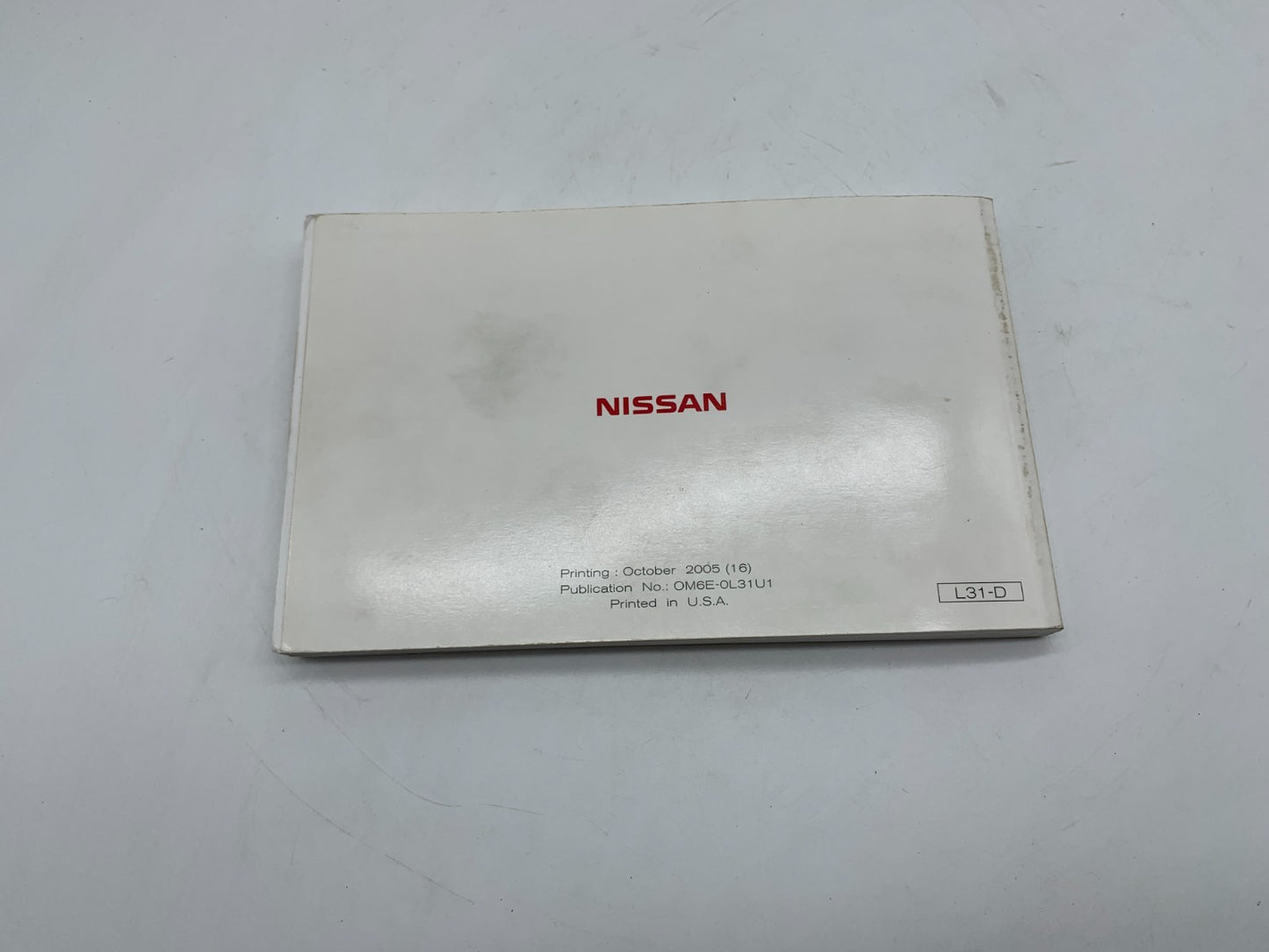 2006 Nissan Altima Owners Manual OEM C03B56018