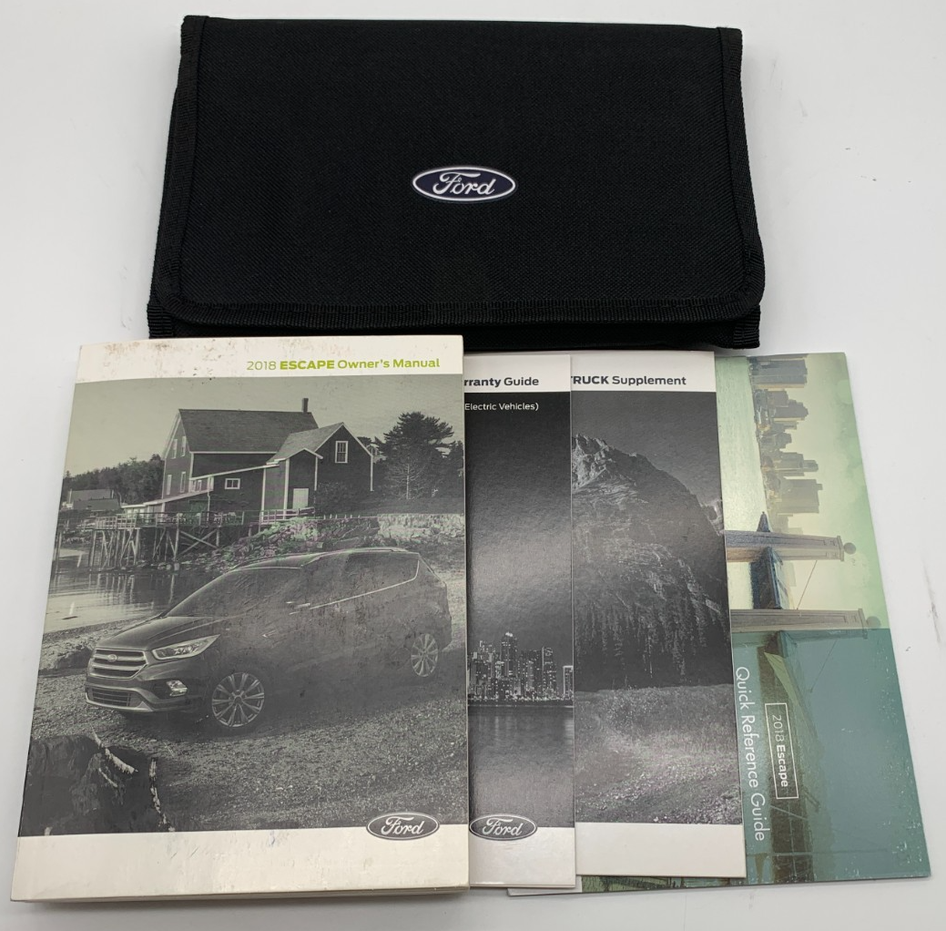 2018 Ford Escape Owners Manual Set with Case OEM C03B66010