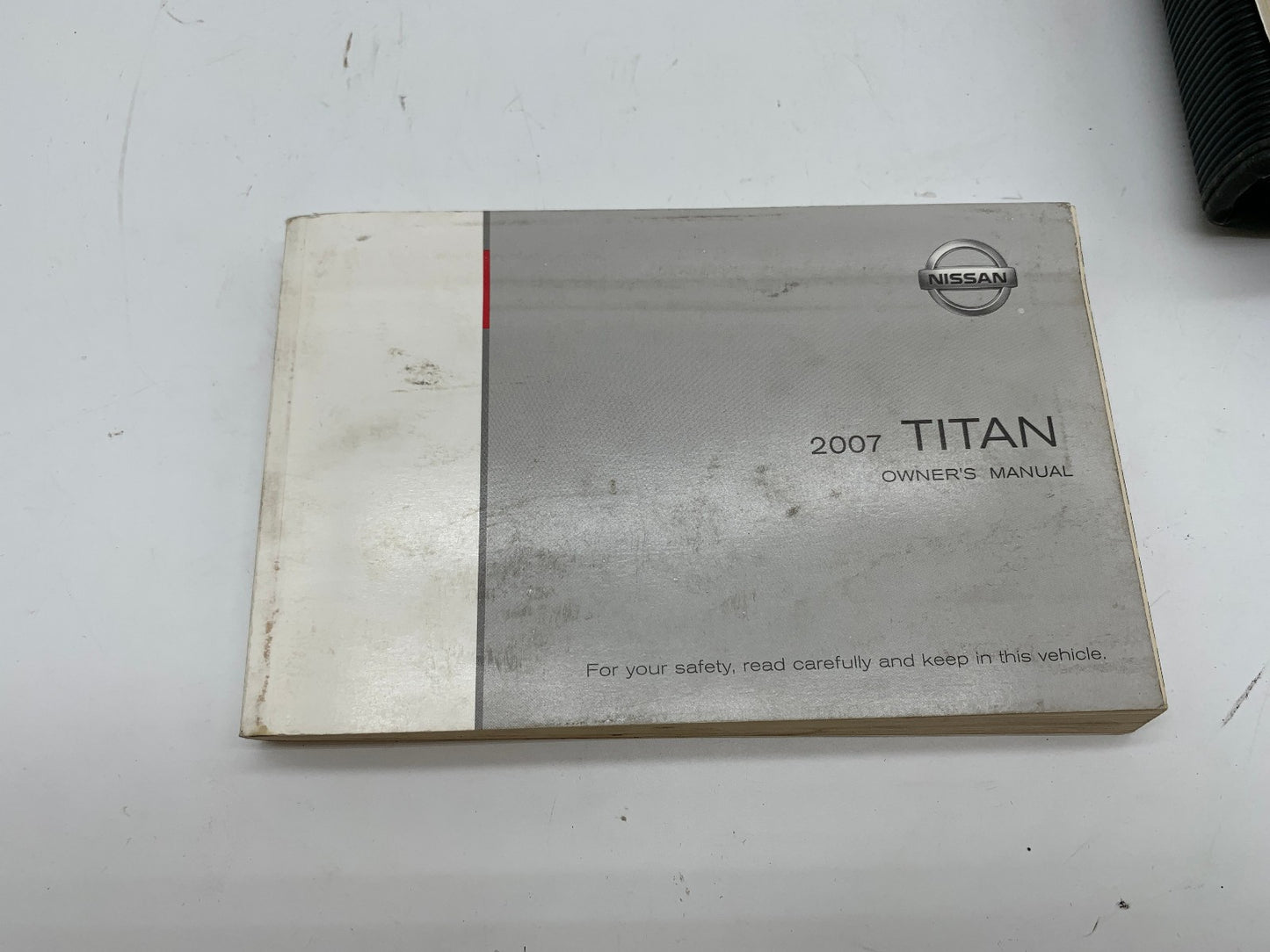 2007 Nissan Titan Owners Manual Set with Case OEM D03B14017
