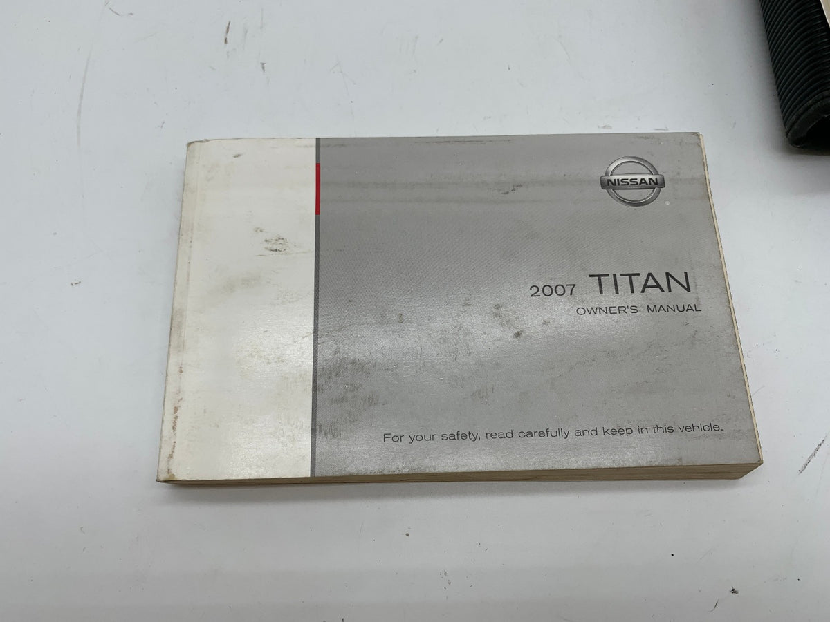 2007 Nissan Titan Owners Manual Set with Case OEM D03B14017