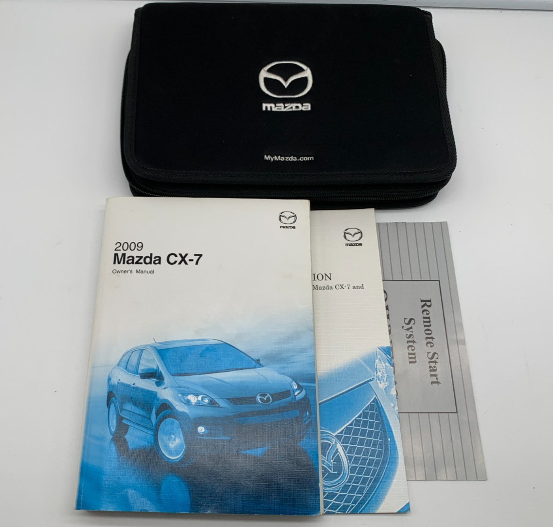 2009 Mazda CX-7 CX7 Owners Manual Set with Case OEM C02B23066