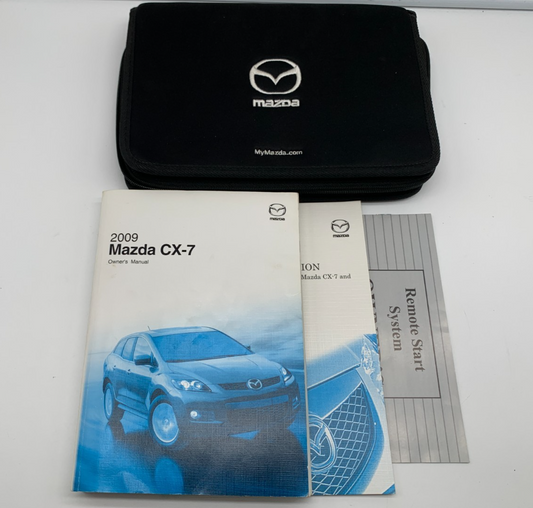 2009 Mazda CX-7 CX7 Owners Manual Set with Case OEM C02B23066