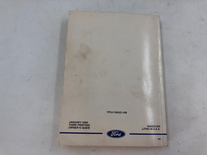 2000 Ford Windstar Owners Manual Set OEM D02B57003