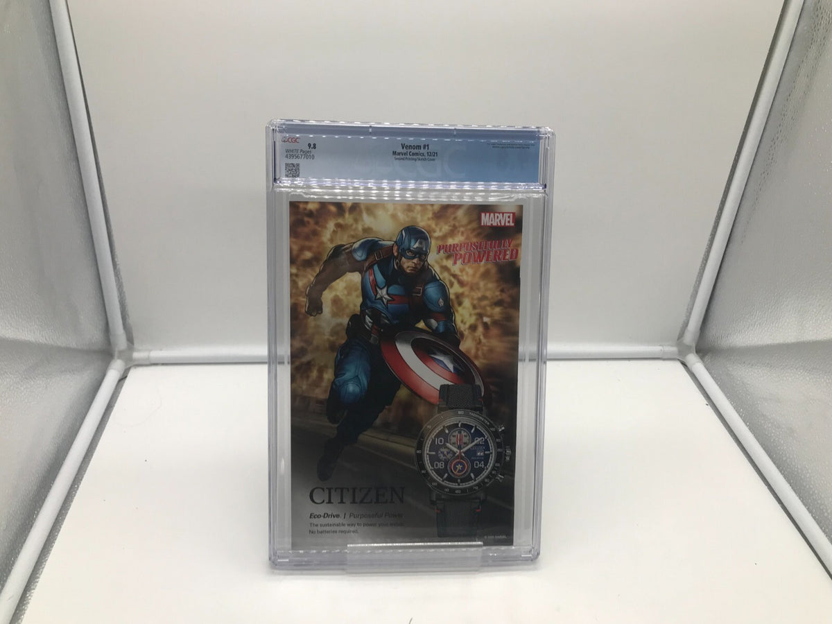 Venom #1 CGC 9.8 Bryan Hitch Second Printing Sketch Variant