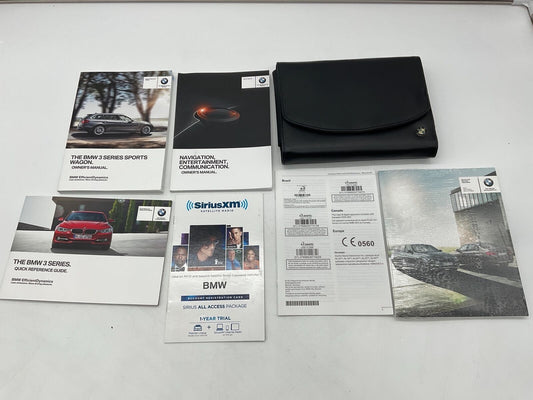 2014 BMW 3 Series Sports Wagon Owners Manual Set with Case OEM C02B26032