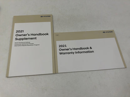 2021 Hyundai Elantra Owners Manual Set with Case OEM B01B46038