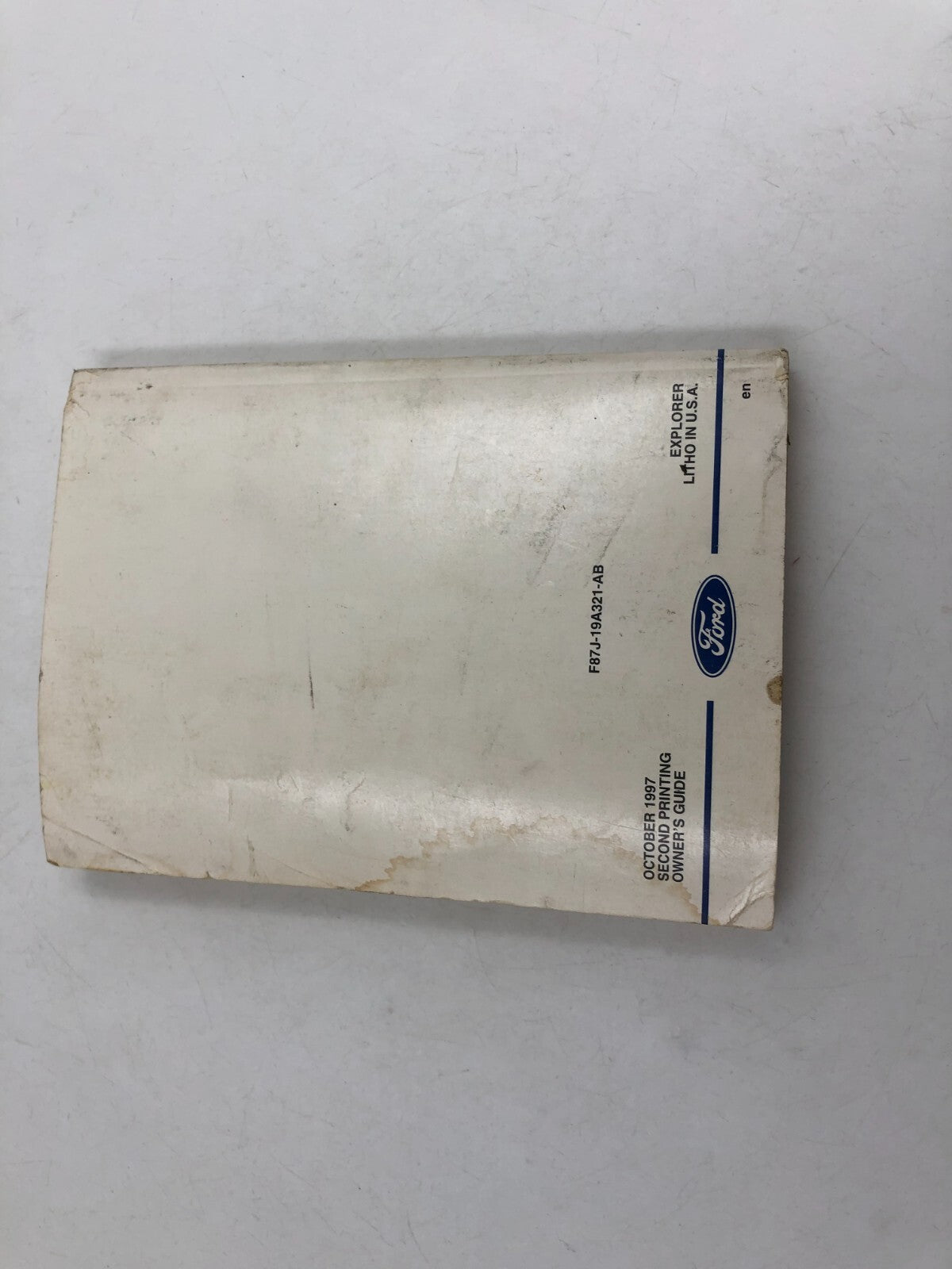 1997 Ford Explorer Owners Manual OEM D01B09007