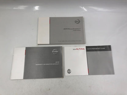 2019 Nissan Altima Sedan Owners Manual Set with Case OEM E01B69008