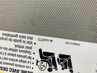 2010-2017 GMC Terrain Passenger Sun Visor Illuminated OEM E01B47016