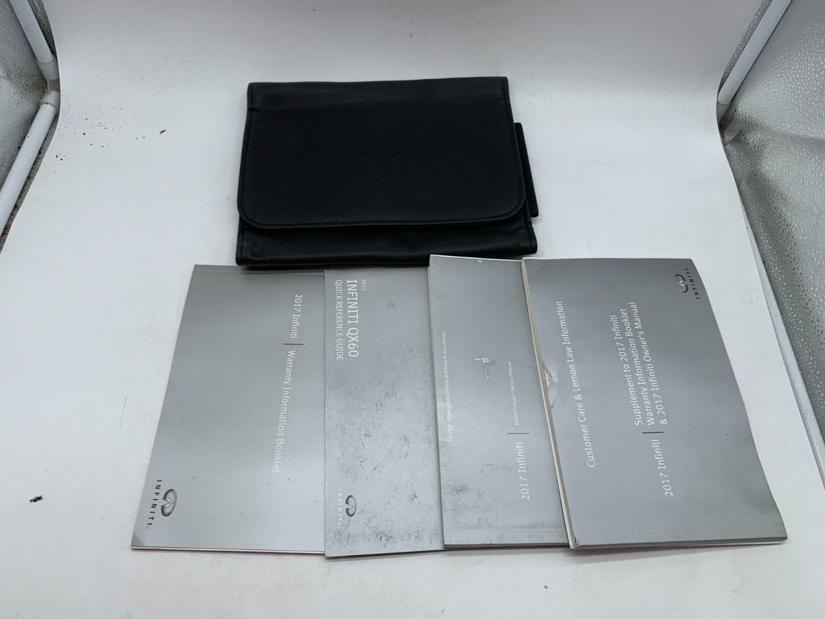 2017 Infiniti QX60 QX 60 Owners Manual Set OEM A04B35012