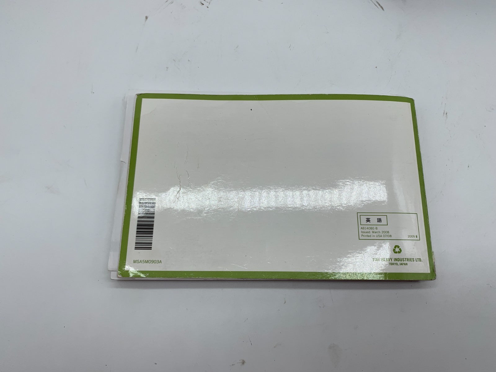 2009 Subaru Forester Owners Manual Set with Case OEM D03B28009