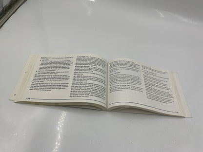 2000 Cadillac Deville Owners Manual OEM A03B51001