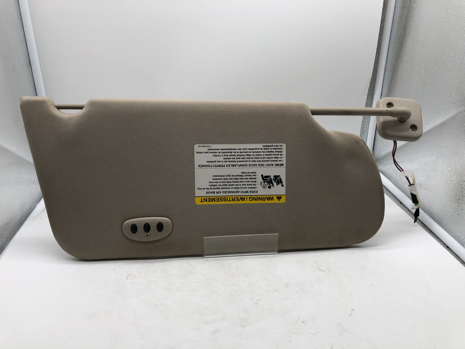 2009 Ford Flex Driver Sun Visor Gray Illuminated OEM C02B44002