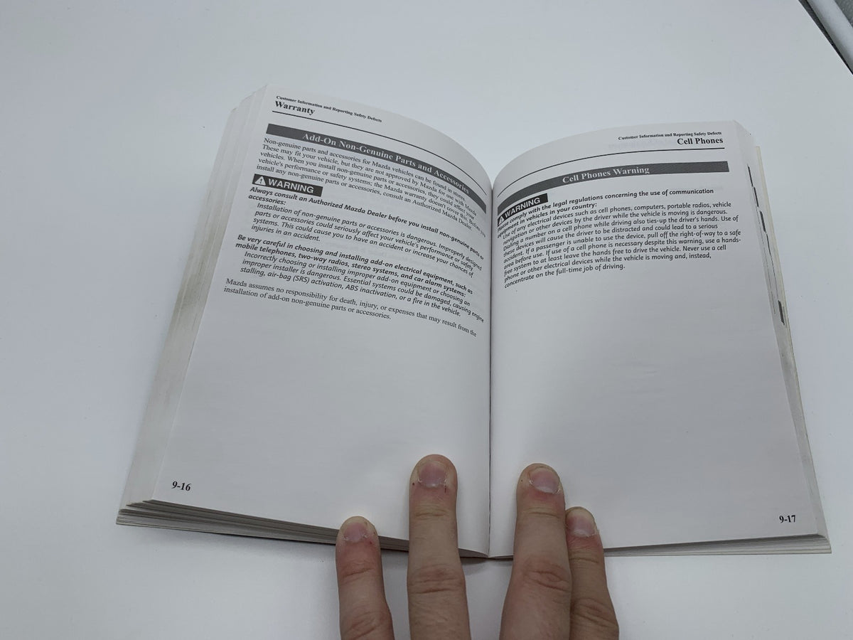 2008 Mazda 6 Owners Manual OEM R01B02017