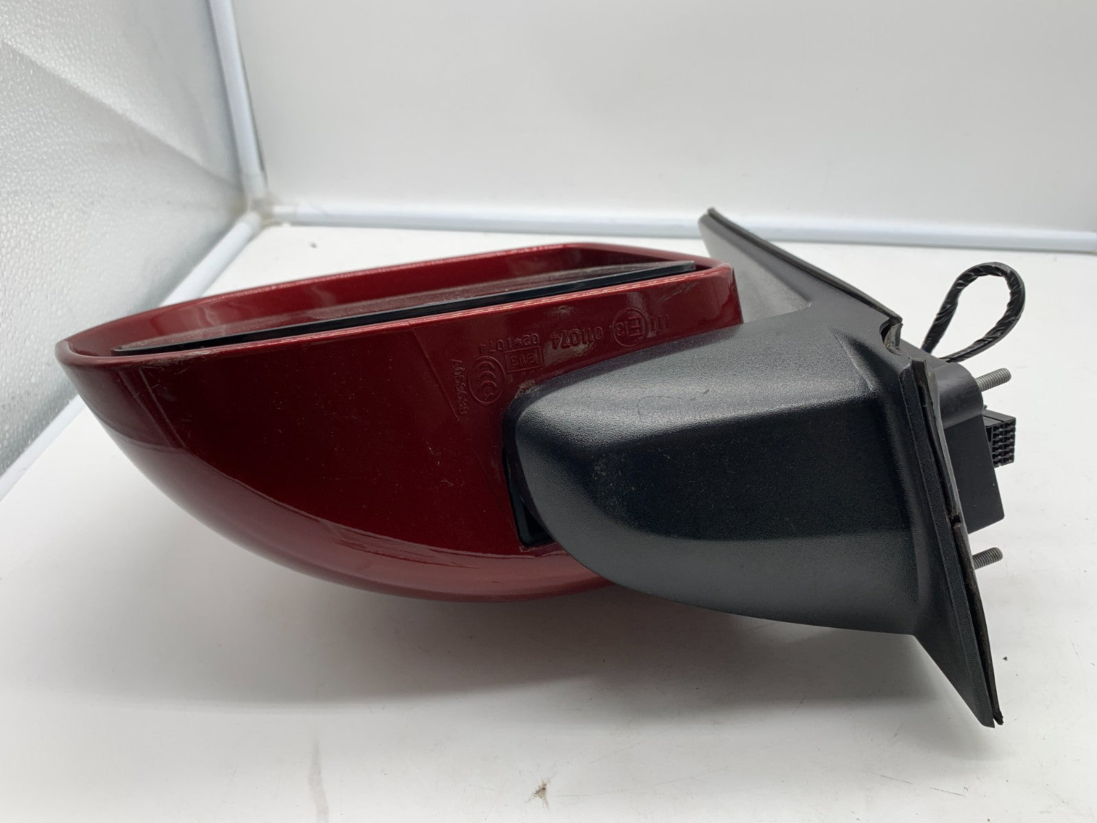 2017 Jeep Compass Driver Side View Power Door Mirror Red OEM A03B49002