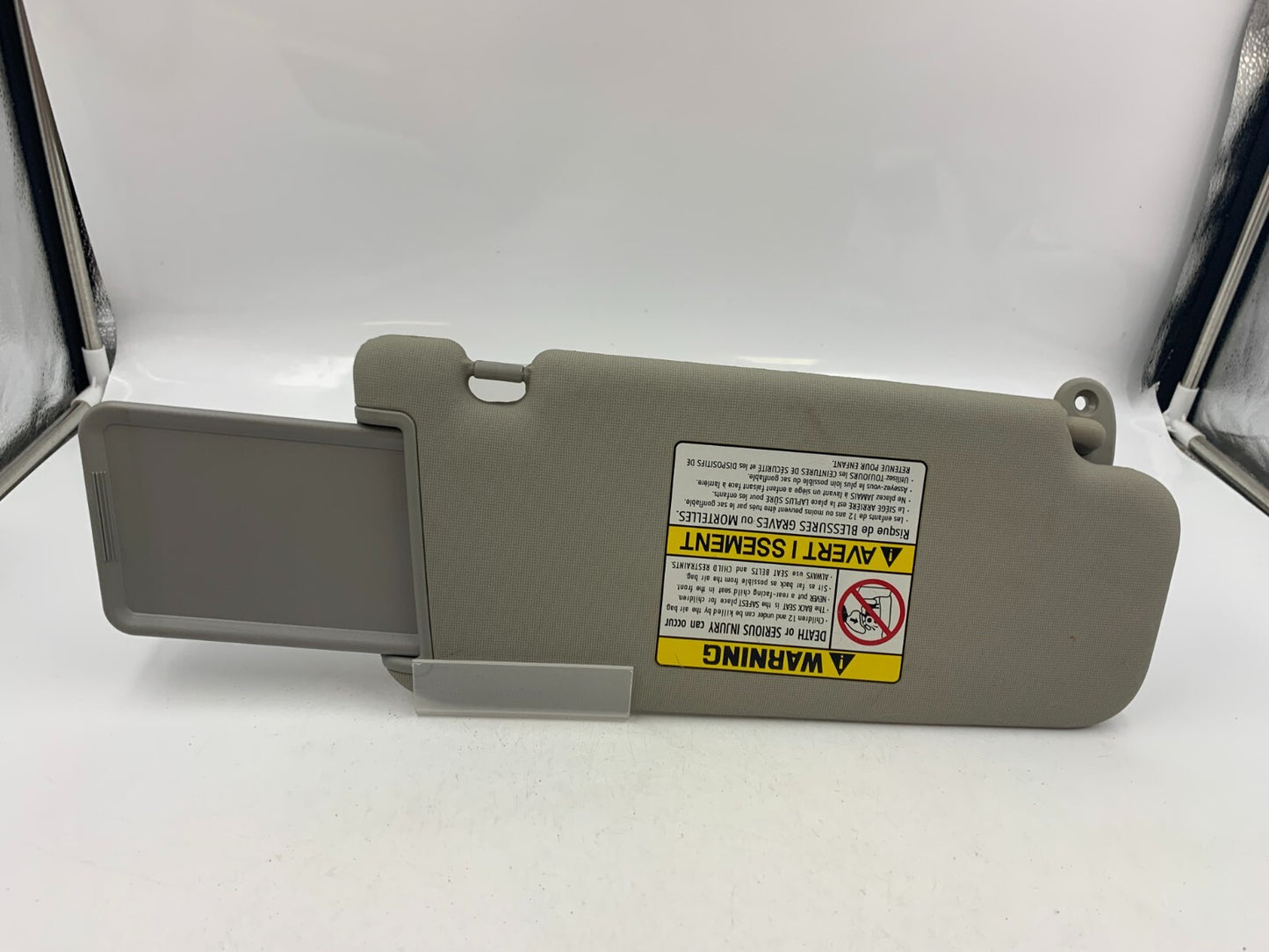 2010-2013 Kia Forte Driver Sun Visor Sunvisor Gray OEM D01B45010