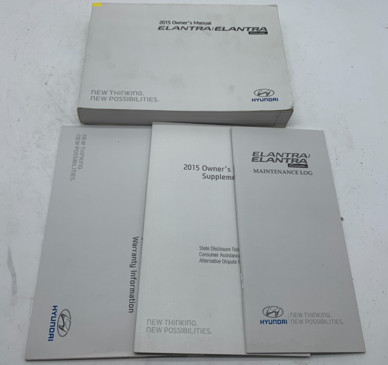 2015 Hyundai Elantra Owners Manual Set OEM A04B63016