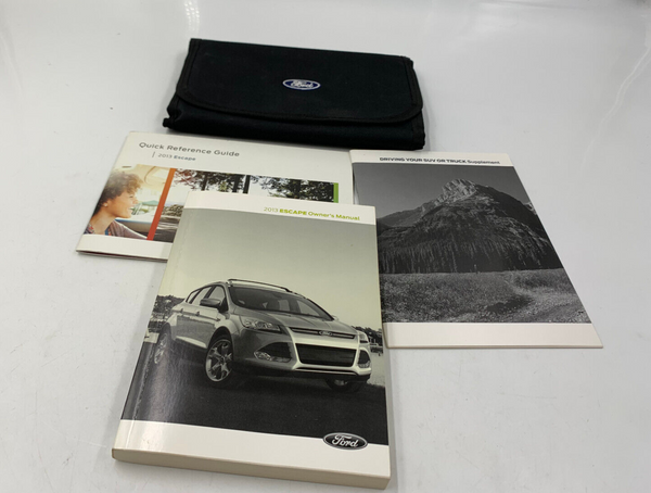 2013 Ford Escape Owners Manual Handbook Set with Case OEM F04B04060