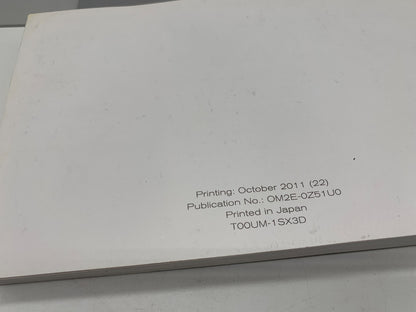 2012 Nissan Murano Owners Manual Set with Case OEM