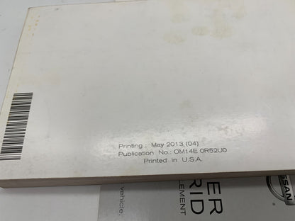 2014 Nissan Pathfinder Owners Manual Set with Case OEM