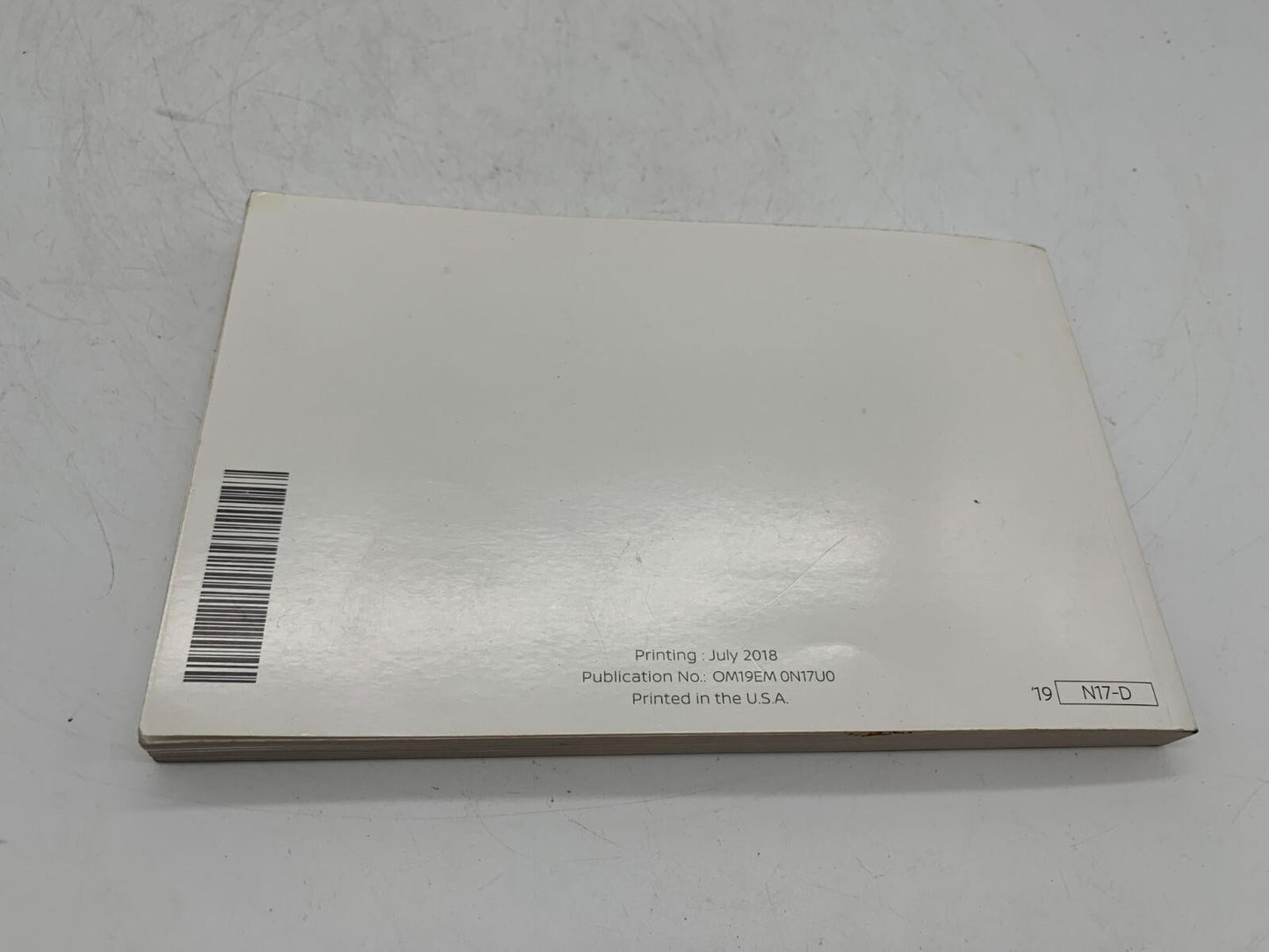 2019 Nissan Versa Sedan Owners Manual Set with Case OEM D02B70012