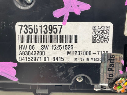 2012-2017 Fiat 500 AC Heater Climate Control Unit OEM A01B02083