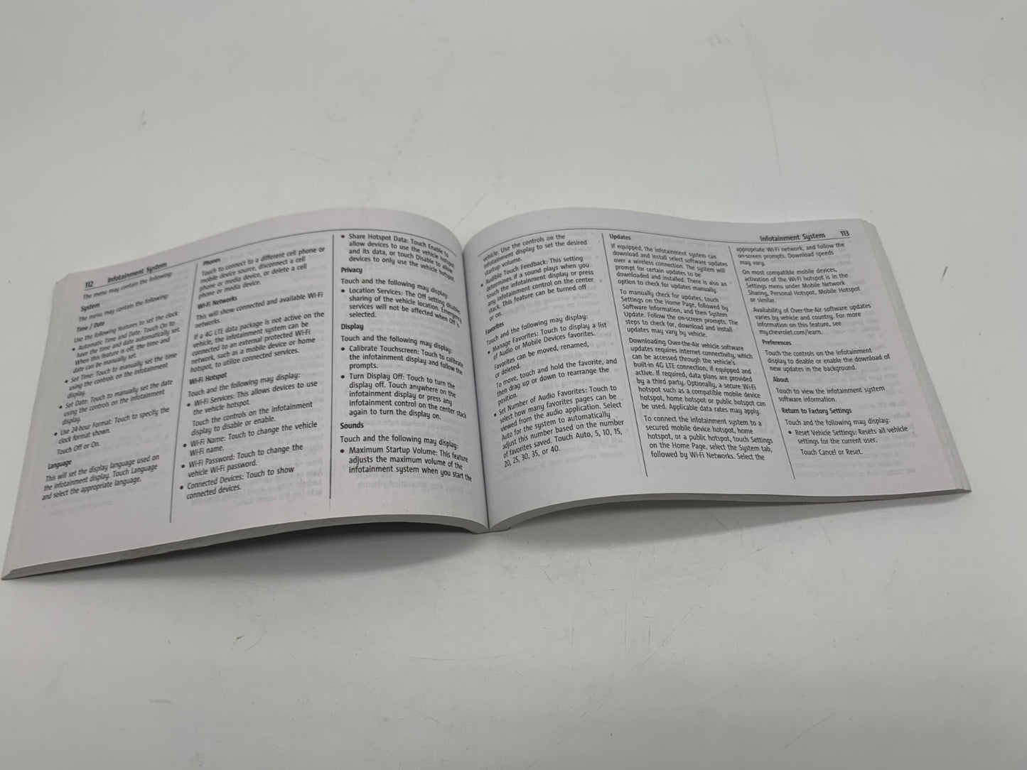 2022 Chevrolet Spark Owners Manual OEM A01B24017