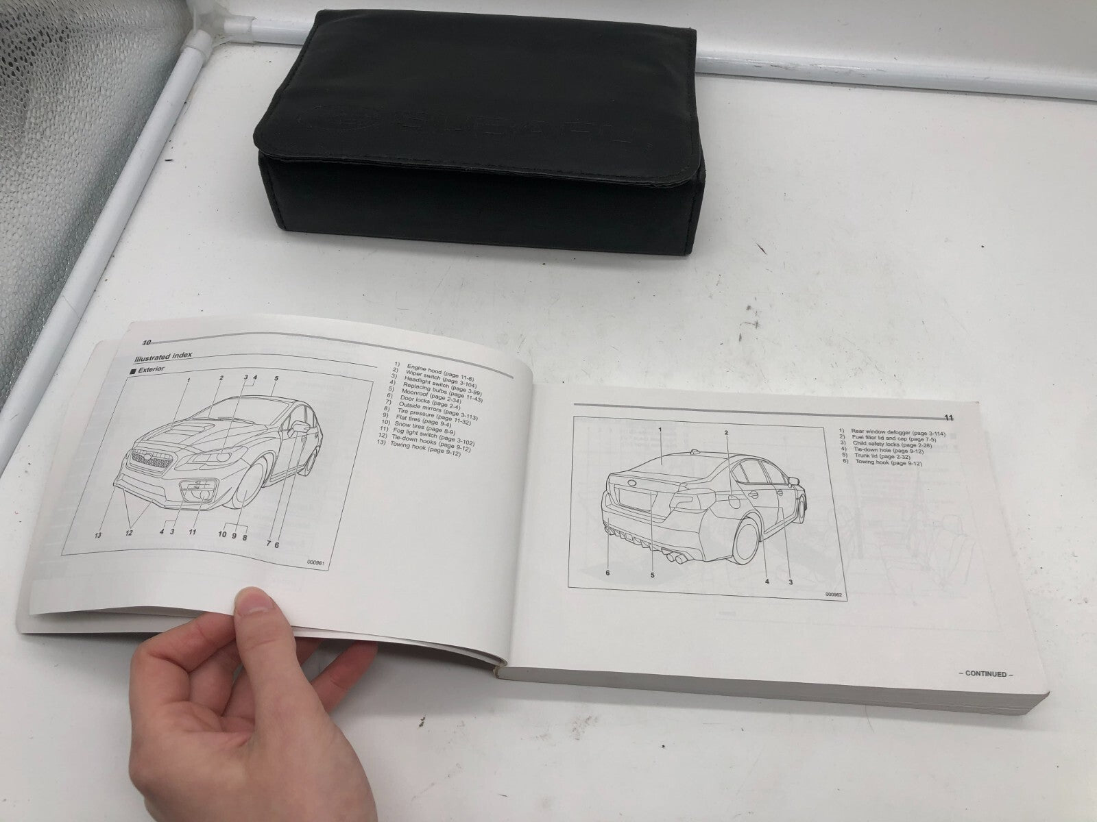 2015 Subaru WRX Owners Manual with Case OEM D01B20027