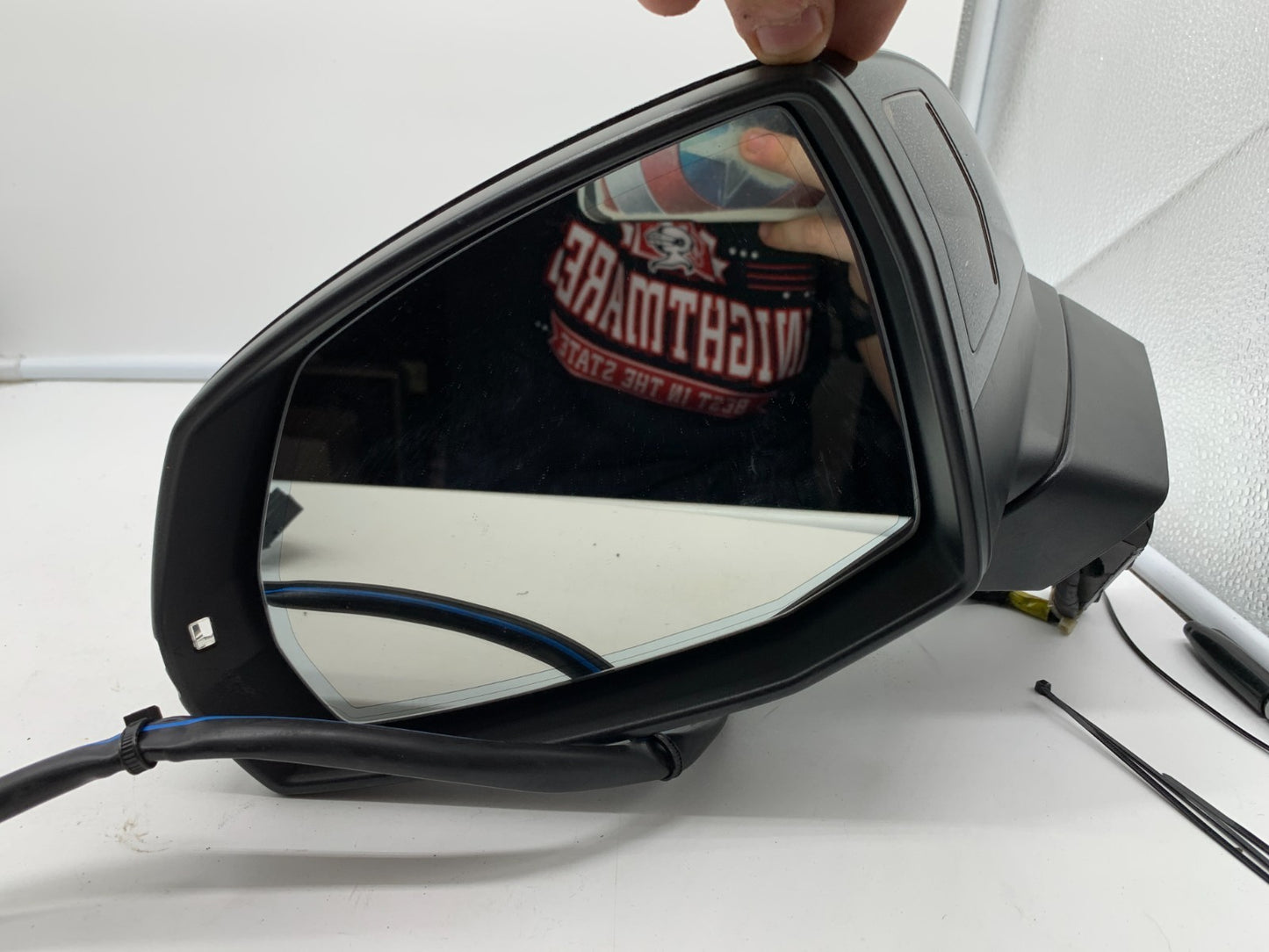 2017-2019 Audi Q7 Driver Side View Power Door Mirror Black Auto Dim OEM