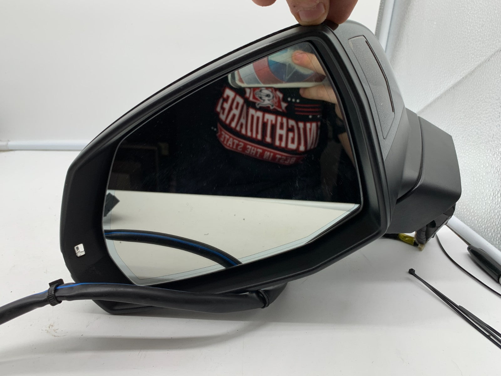 2017-2019 Audi Q7 Driver Side View Power Door Mirror Black Auto Dim OEM