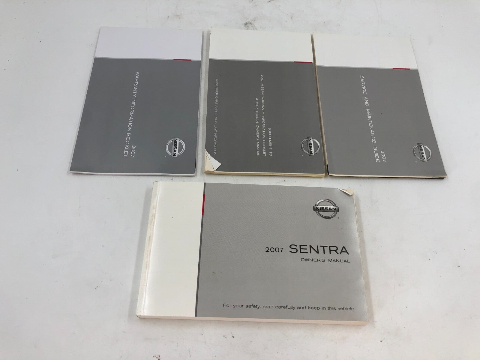 2007 Nissan Sentra Owners Manual Set with Case OEM D02B61008