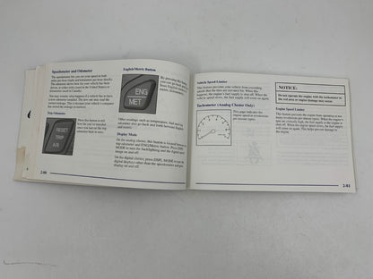 2001 Cadillac Deville Owners Manual Set with Case OEM A04B01041