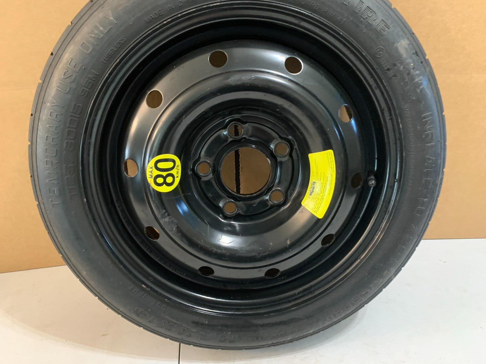 2010-2014 Kia Forte Soul 15" Spare Tire Compact Donut Wheel T125/80D15
