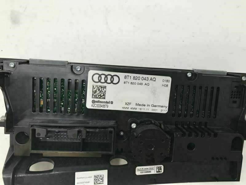 2010-2013 Audi A5 AC Heater Climate Control Unit OEM D02B18011
