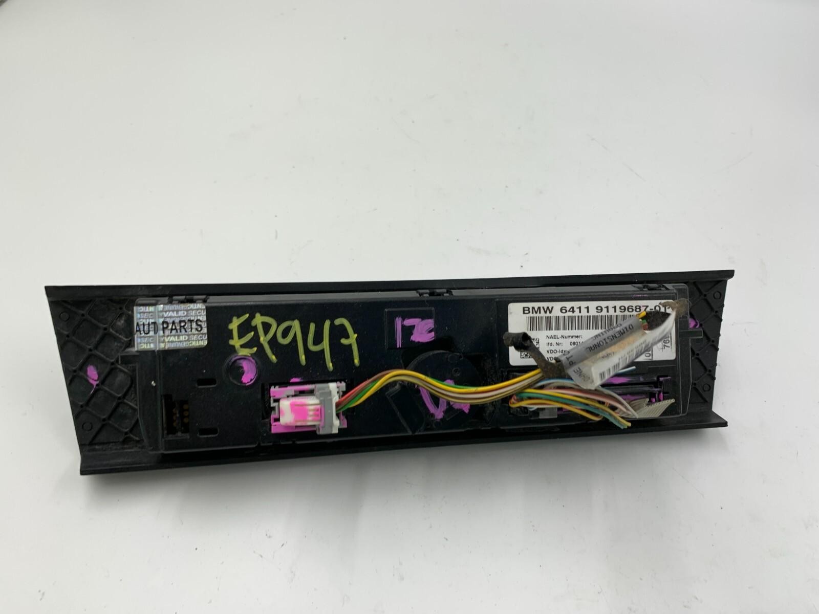 2007-2010 BMW 335i Cpe AC Heater Climate Control Unit OEM C04B54041